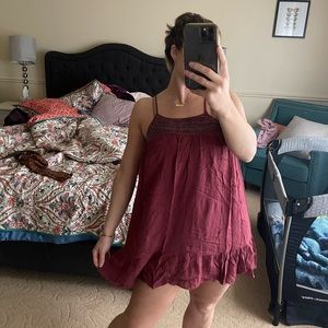 Baby doll dress with pretty bead deatail